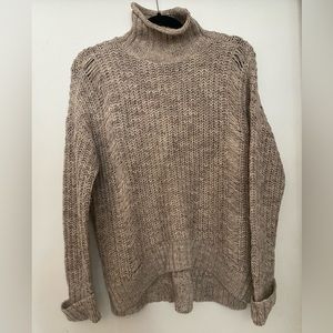 Express mock neck knit sweater